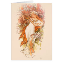 Spring - Alphonse Mucha Art Nouveau