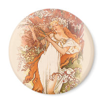 Spring - Alphonse Mucha Art Nouveau