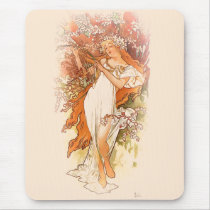 Spring - Alphonse Mucha Art Nouveau