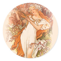 Spring - Alphonse Mucha Art Nouveau