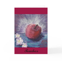 spring apple, Teacher Card