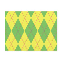 Spring Argyle Postcard