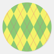 Spring Argyle Sticker