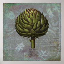 Spring Artichoke Posters
