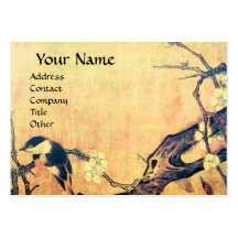 SPRING BIRD ,brown yellow Business Card