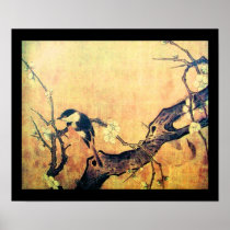 SPRING BIRD,yellow brown black Posters