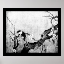 SPRING ,black and white Posters