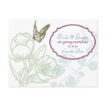 Spring Bliss (Peony) Wedding Save the Date postcards