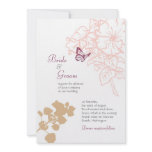 Spring Bliss (Zinnia) Wedding invitations
