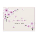 Spring Blossom Save the Date Wedding Announcement postcards