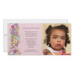 Spring Blossoms Baby Girls 2nd Birthday Invite photo cards