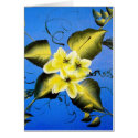 SPRING BLOSSOMS ON BLUE BACKGROUND cards