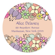 Spring Blossoms Return Address Labels Stickers