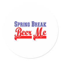 Spring Break Beer Me (Themed Party) Sticker
