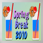 Spring Break Cocktails 2010 Poster posters