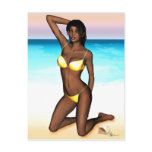 Spring Break PinUp Girl Denise Postcards