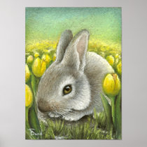 Spring bunny posters
