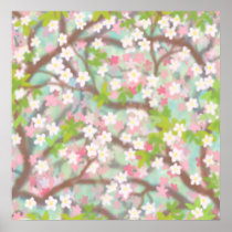 Spring Cherry Blossoms Poster