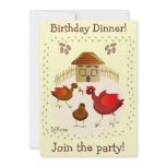 Spring chicken art card any occasion-customise!
