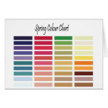 Spring Color Chart Cards