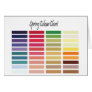 Spring Colour Chart Cards