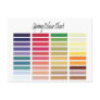 Spring Colour Chart