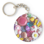 Spring Coloured Buttons keychains
