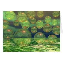 Spring Creation – Green & Gold Renewal Greeting Cards