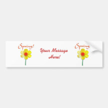 Spring Daffodil Bumper Sticker