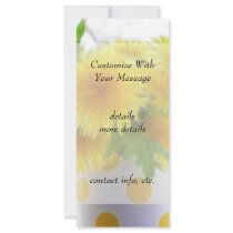 Spring Dandelion Bouquet Personalized Rack Card