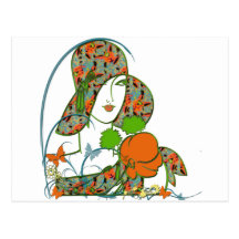 Spring Deco Diva Postcard