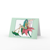 Spring Fairy Blank Greeting Card