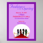 Spring Fashion Show Poster posters