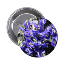 Spring Flowers Button Badge