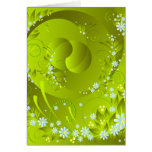 spring flowers greeting card