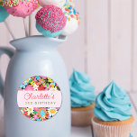 Spring Flowers Garden Party Favours Label / Sticke stickers