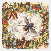 SPRING FLOWERS HONEY BEE / BEEKEEPER BEEKEEPING STICKERS