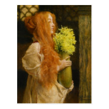 Spring Flowers - Lawrence Alma-Tadema postcard