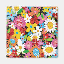 Spring Flowers Magnet