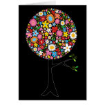 Spring Flowers Pop Tree Invitation / Blank Card