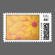 "Spring Flowers" Postage Stamp