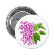 Spring Garden Lilacs Button