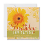 Spring Garden Sunshine Birthday Party Invitation