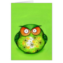 Spring Green Owl Cards