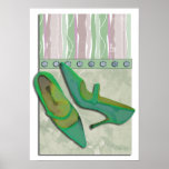 Spring Green Stripes and Rivets posters
