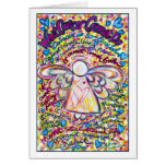 Spring Hearts Cancer Angel Card