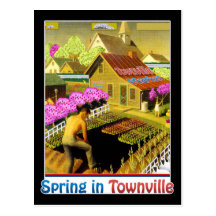 Spring in Townville Postcards