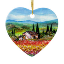 SPRING IN TUSCANY CHRISTMAS ORNAMENTS