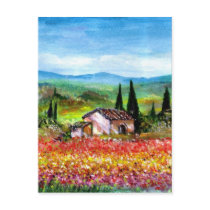 SPRING IN TUSCANY POST CARD