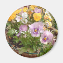 Spring is in the Air Fridge Magnets